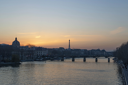 Sunset over the Seine - View from Pont Neuf